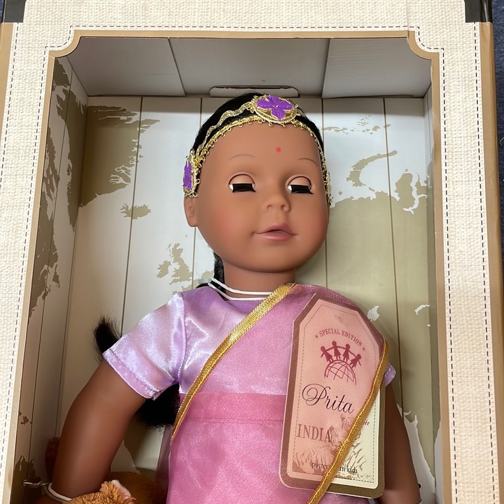 Pottery Barn Special Edition Priya doll—new in box